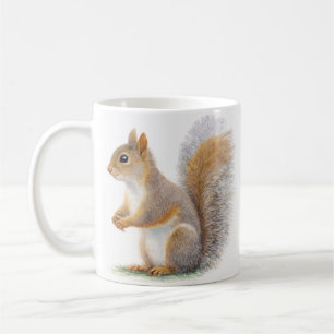 Realistisches Eichhörnchen-Porträt Kaffeetasse