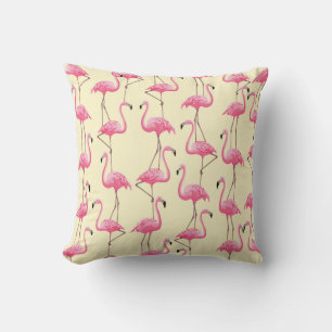 Realistisches Flamingo-Bird-Muster Kissen