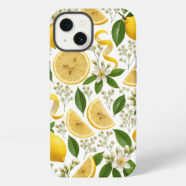 Realistisches gepresstes Zitronen- und botanisches iPhone 13 Hülle