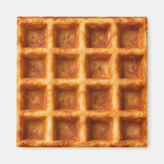 Realistisches getoastetes quadratisches Waffel-Des Magnet
