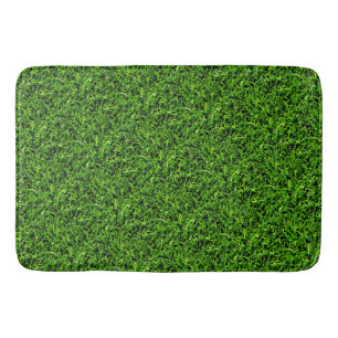 Realistisches Gras Foto Textur Funny Bright Green Badematte