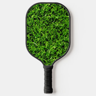 Realistisches Gras Foto Textur Funny Bright Green Pickleball Schläger