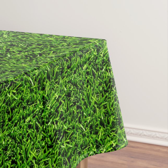 Realistisches Gras Foto Textur Funny Bright Green Tischdecke (Beispiel)