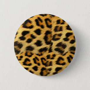 Realistisches Leopardendruckzubehör - trendig Button