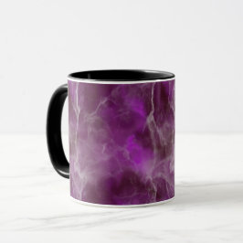 Realistisches Lila Marmordesign Tasse