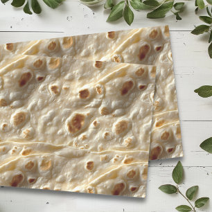 Realistisches Mehl Tortilla Seidenpapier
