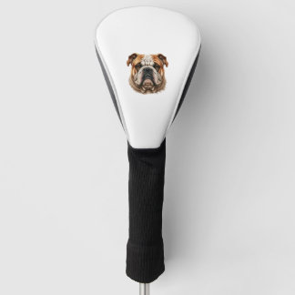 Realistisches niedliches Bulldogingprofil Golf Headcover