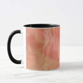 Realistisches rosa Marmordesign Tasse