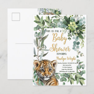 Realistisches Tigerbaby Geschlechtsneutrale Babypa Postkarte