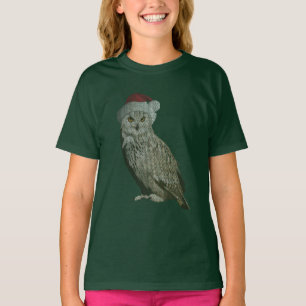 Realistisches Weihnachtseule mit Einstrickeffekt T-Shirt