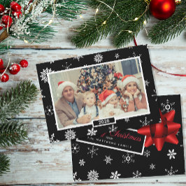 Realistisches Weihnachtsgeschenk Custom Foto Feiertagskarte