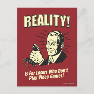 Realität: Für Verlierer Postkarte