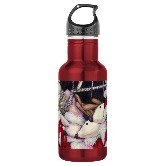 Realität im Urlaub Edelstahlflasche (Vorderseite)