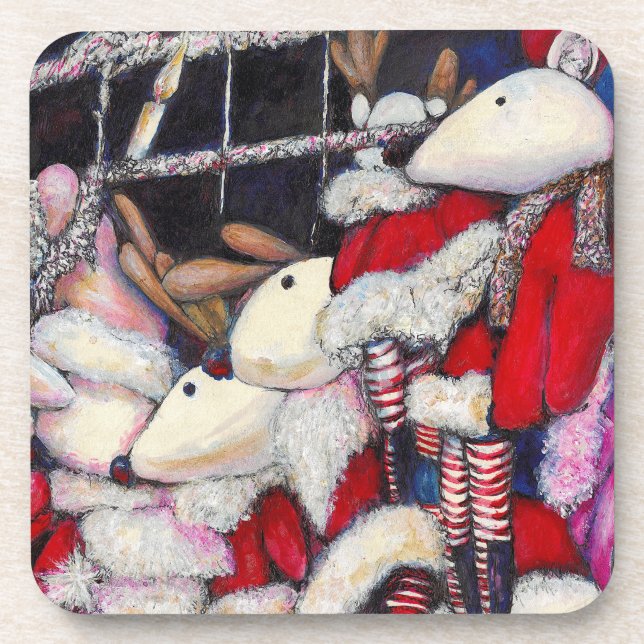 Realität im Urlaub Getränkeuntersetzer (Vorderseite)