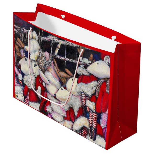 Realität im Urlaub Große Geschenktüte (Vorderseite Schrägansicht)