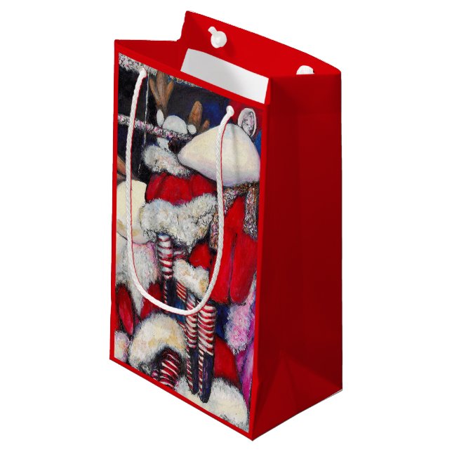 Realität im Urlaub Kleine Geschenktüte (Vorderseite Schrägansicht)