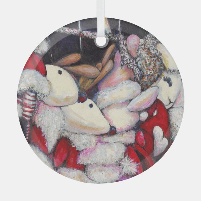 Realität im Urlaub Ornament Aus Glas (Vorderseite)