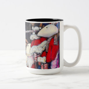 Realität im Urlaub Zweifarbige Tasse