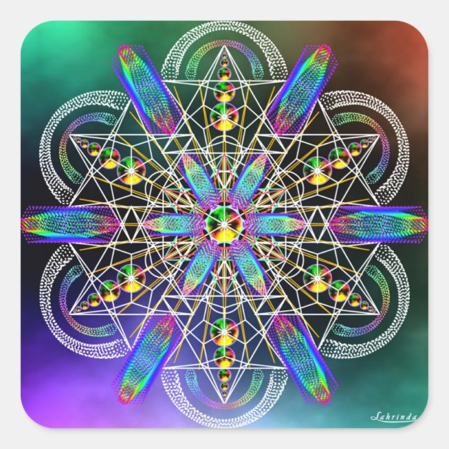 Realität ist Häufigkeit Quadratischer Aufkleber (Vorderseite)