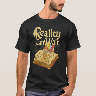 Realität kann buchen Nerd Bibliothekar warten T-Shirt