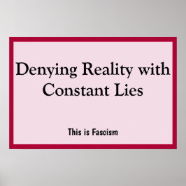 Realität leugnen poster
