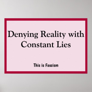 Realität leugnen poster