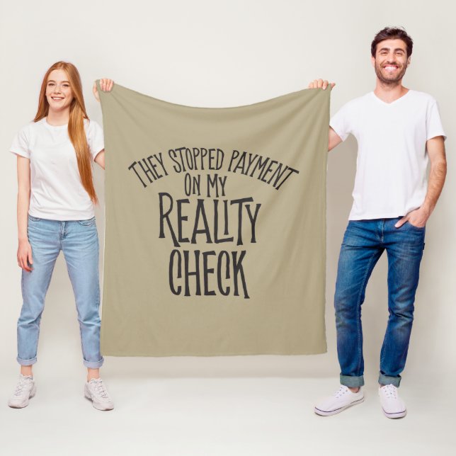 Reality-Karo Fleecedecke (Beispiel)