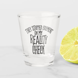 Reality-Karo Schnapsglas