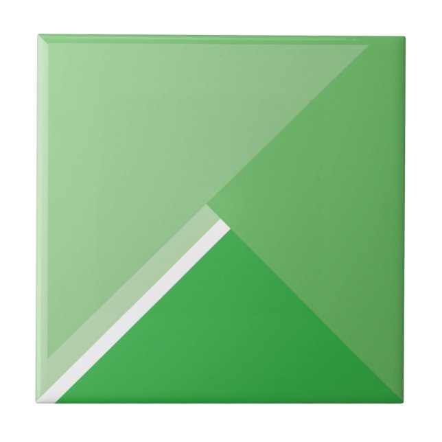 Really Green Keramik Tile, Small (4,25" x 4,25") Fliese (Vorderseite)