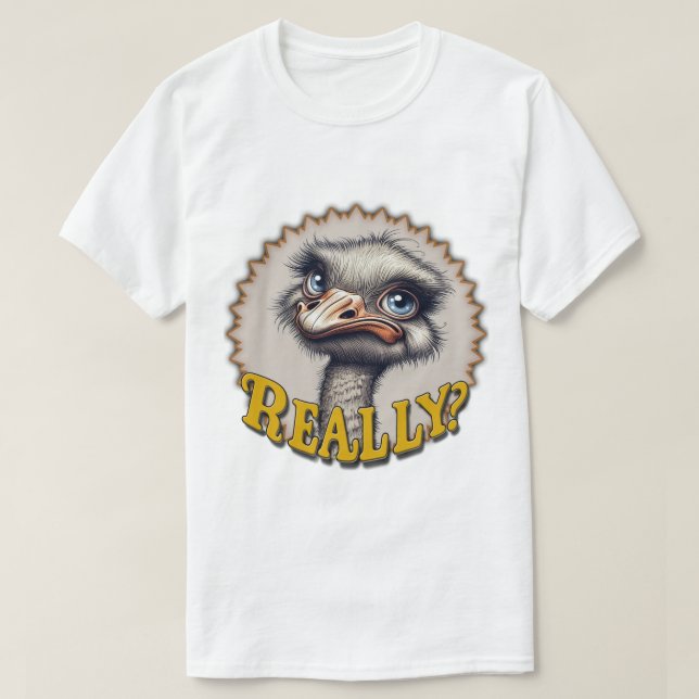 Really? Ostrich Men's T-Shirt (Design vorne)
