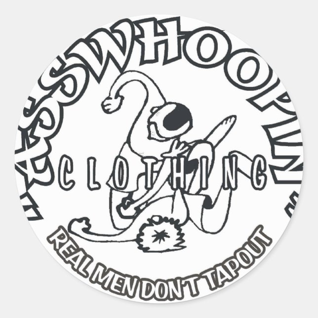 REALMENDONTTAPOUT RUNDER AUFKLEBER (Vorderseite)