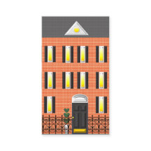 Realtor Brick Townhouse Foto Business Card