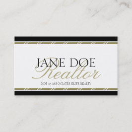 Realtor Broker Real Anwesen Agent Gold Script Visitenkarte