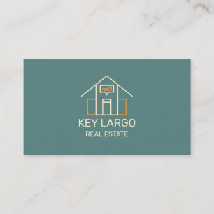 Realtor Business Card mit Minimalistischem Design Visitenkarte