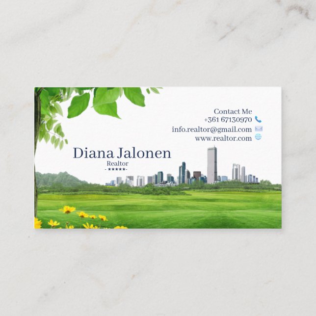 Realtor Business Card Visitenkarte (Rückseite)