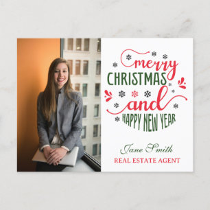 Realtor Christmas Feiertagspostkarte