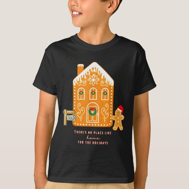 Realtor Christmas Funny Realtor Holiday Gingerbrea T-Shirt (Vorderseite)