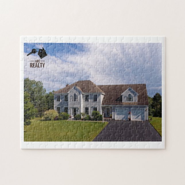 Realtor Client Zuhause-Foto Puzzle (Horizontal)