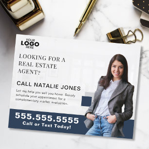 Realtor Farm Mailer Real Anwesen Marketing Logo Postkarte