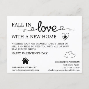 Realtor Farming Werbe-Valentinstag Feiertagspostkarte