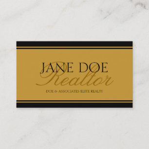 Realtor-Gold-Script - Verfügbares Lethead - Visitenkarte