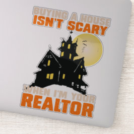 Realtor Halloween Real Anwesen Agent & Broker Funn Aufkleber