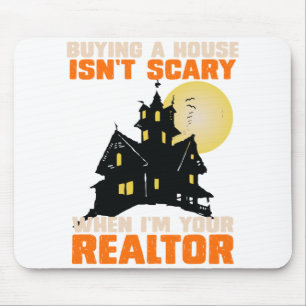 Realtor Halloween Real Anwesen Agent & Broker Funn Mousepad