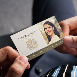 Realtor hinzufügen Ihr Logo und Ihr Foto | Real An Visitenkarte