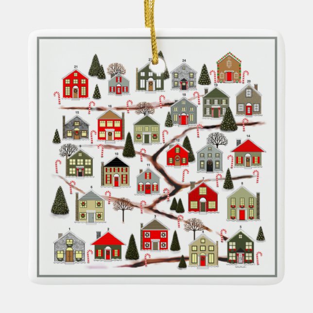 Realtor Holiday Gift Keramikornament (Vorderseite)
