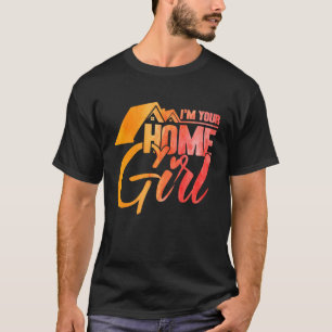 Realtor ich bin deine Zuhause Girl Watercolor T-Shirt