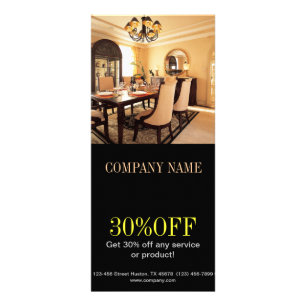 Realtor Innenarchitekt der Werbekarte