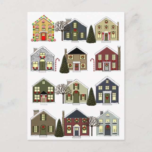 Realtor Marketing Holiday Cards Postkarte (Vorderseite)