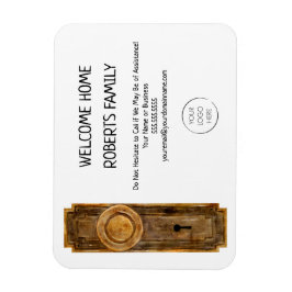 Realtor Marketing Welcome Zuhause Housewärming Magnet