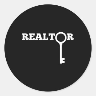 Realtor Neuer Agent Immobilienlizenz Auszubildende Runder Aufkleber